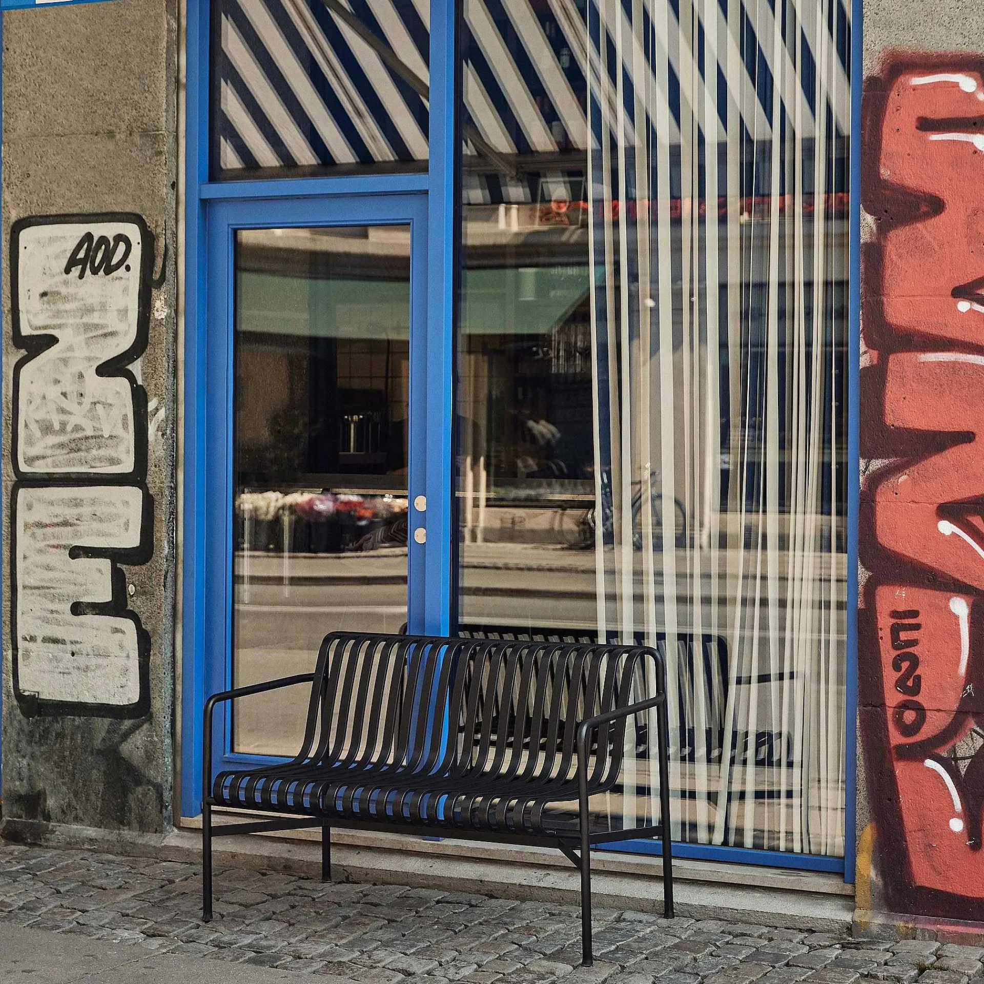 HAY Outdoor Chairs*Palissade Dining Bench - Anthracite