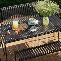 HAY Outdoor Chairs*Palissade Dining Bench - Anthracite