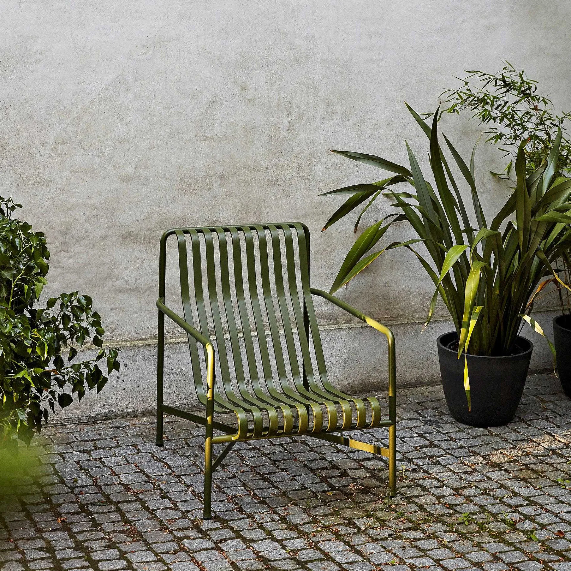 HAY Sofas And Armchairs*Palissade Lounge Chair High | Olive Green