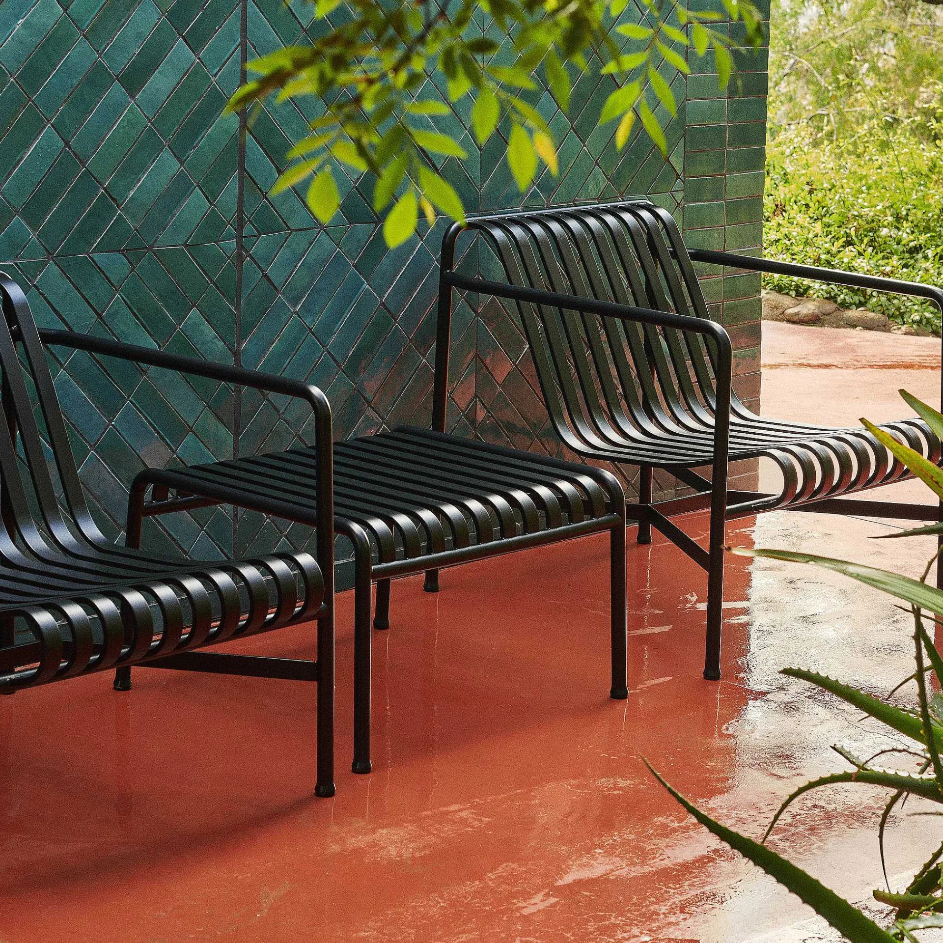 HAY Outdoor Tables*Palissade Ottoman | Anthracite