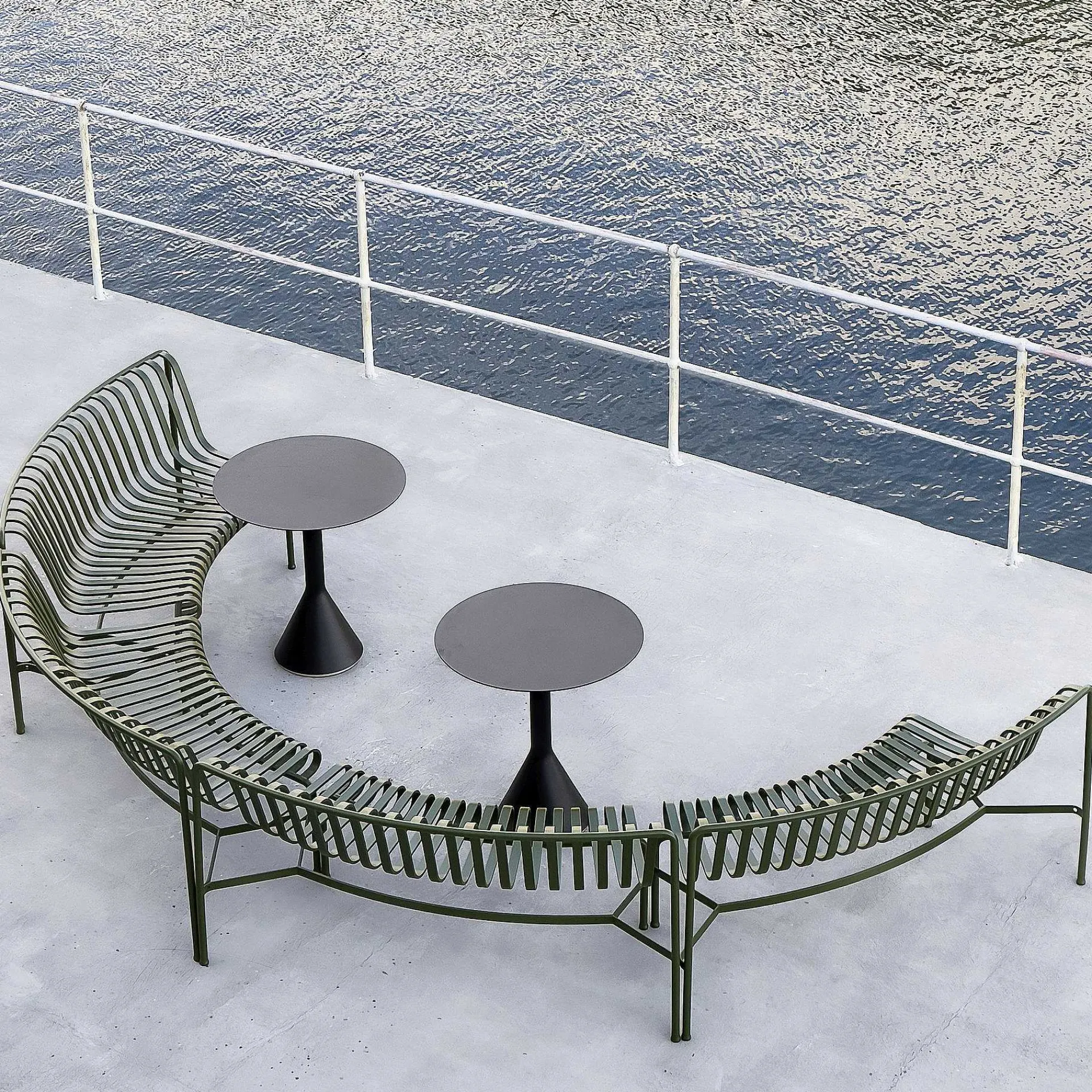 HAY Outdoor Chairs*Palissade Park Dining Bench | Outdoor Bench | Green