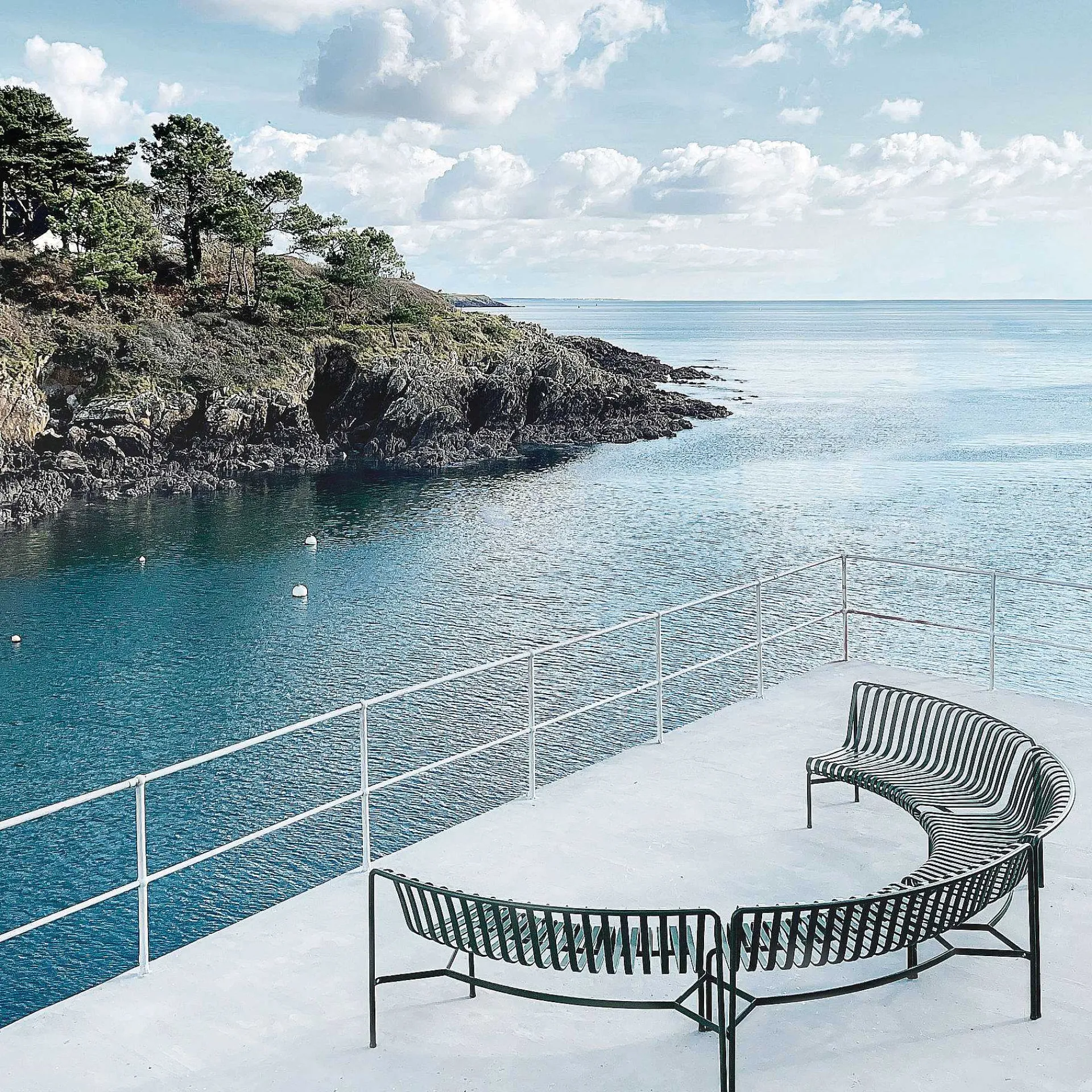 HAY Outdoor Chairs*Palissade Park Dining Bench | Outdoor Bench | Green