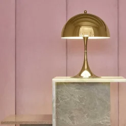 Louis Poulsen Pendant Lights*Panthella Table Mini | Metallized Brass