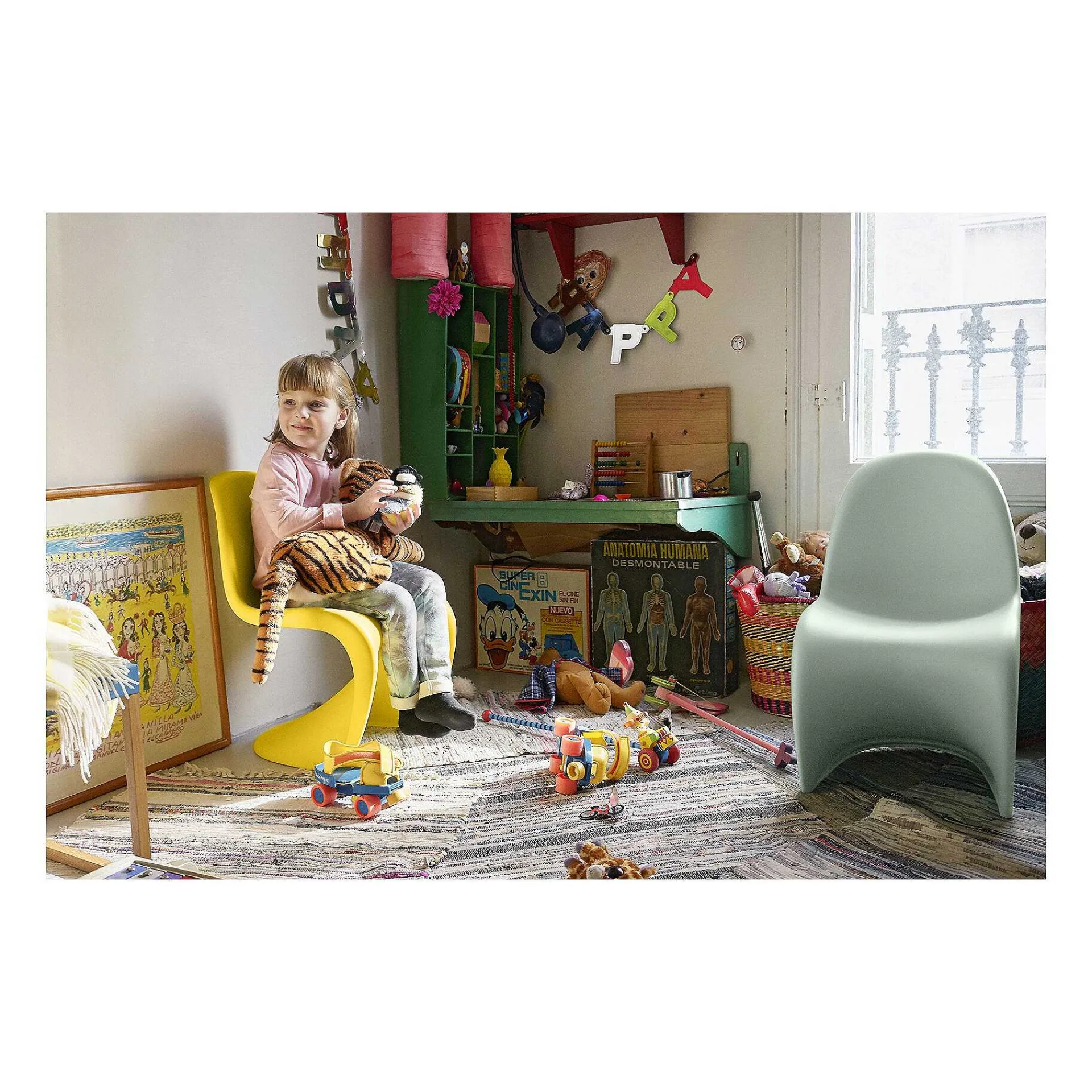 Vitra Chairs, Tables And Desk*Panton Junior | Stone Grey