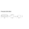 Innovation Living Sofa Beds*Pascala | Sofa Bed | 140-200