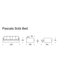 Innovation Living Sofa Beds*Pascala | Sofa Bed | 140-200
