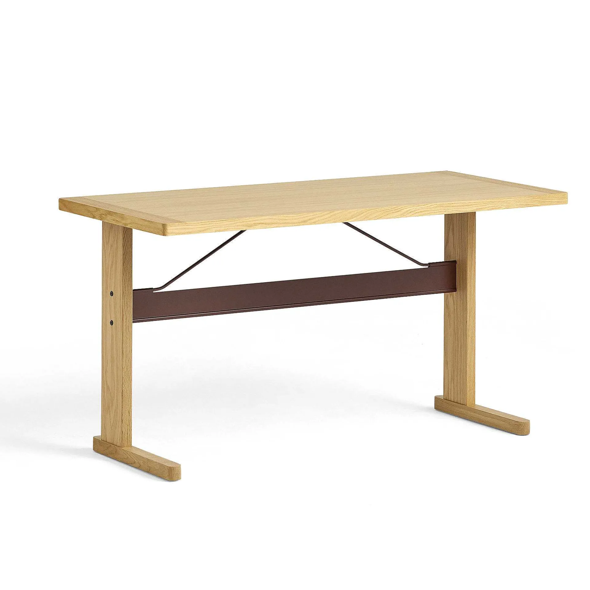 HAY Desks And Office Tables*Passerelle Desk | Desk | Oak-Burgundy