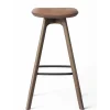 Brdr. Krüger Stools*Pauline Bar Stool H75 | Fumed Oiled Oak-Cognac Leather
