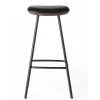 Brdr. Krüger Stools*Pauline Bar Stool H75 | Fumed Oak-Black Leather