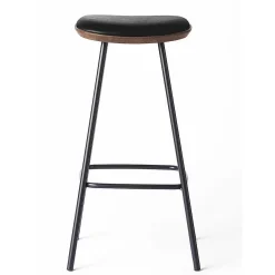 Brdr. Krüger Stools*Pauline Bar Stool H75 | Fumed Oak-Black Leather