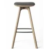 Brdr. Krüger Stools*Pauline Bar Stool H75 | Oak - Grey Fabric