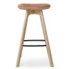 Brdr. Krüger Stools*Pauline Bar Stool H65 | Waxed Oiled Oak-Cognac Leather