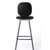 Brdr. Krüger Stools*Pauline Comfort Bar Stool H75 | Metal Legs-Oiled Oak-Black Leather