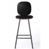 Brdr. Krüger Stools*Pauline Comfort Bar Stool H75 | Metal Legs-Fumed Oak-Black