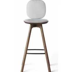 Brdr. Krüger Stools*Pauline Comfort Bar Stool H75 | Fumed Oak-Grey Leather