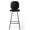 Brdr. Krüger Stools*Pauline Comfort Bar Stool H65 | Oiled Oak-Black Leather