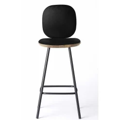 Brdr. Krüger Stools*Pauline Comfort Bar Stool H65 | Oiled Oak-Black Leather