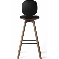 Brdr. Krüger Stools*Pauline Comfort Bar Stool H65 | Fumed Oak-Black Leather