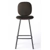Brdr. Krüger Stools*Pauline Comfort Bar Stool H75 | Fumed Oiled Oak-Brown Leather