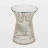 Knoll Coffee Tables*Platner | Side Table | Crystal/Nickel - Ex Display