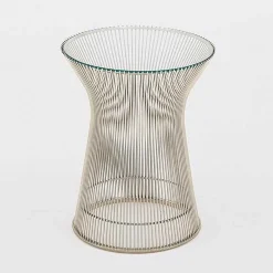 Knoll Coffee Tables*Platner | Side Table | Crystal/Nickel - Ex Display