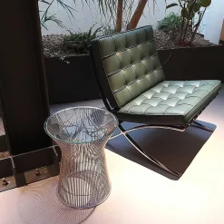 Knoll Coffee Tables*Platner | Side Table | Crystal/Nickel - Ex Display