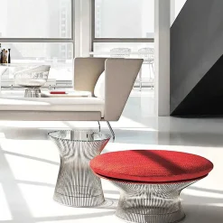 Knoll Coffee Tables*Platner | Side Table | Crystal/Nickel - Ex Display