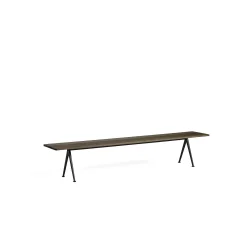 HAY Benches*Pyramid Bench 12 | Bench 250 - Black Structure - Smoked Oak