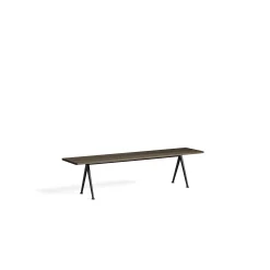 HAY Benches*Pyramid Bench 12 | Bench 190 - Black Structure - Smoked Oak