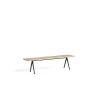 HAY Benches*Pyramid Bench 12 | Bench 190 - Black Structure - Matte Lacquered Solid Oak