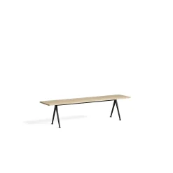 HAY Benches*Pyramid Bench 12 | Bench 190 - Black Structure - Matte Lacquered Solid Oak