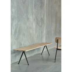 HAY Benches*Pyramid Bench 12 | Bench 190 - Black Structure - Matte Lacquered Solid Oak