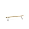 HAY Benches*Pyramid Bench 12 | Bench 250 - Steel Structure - Clear Lacquered Solid Oak