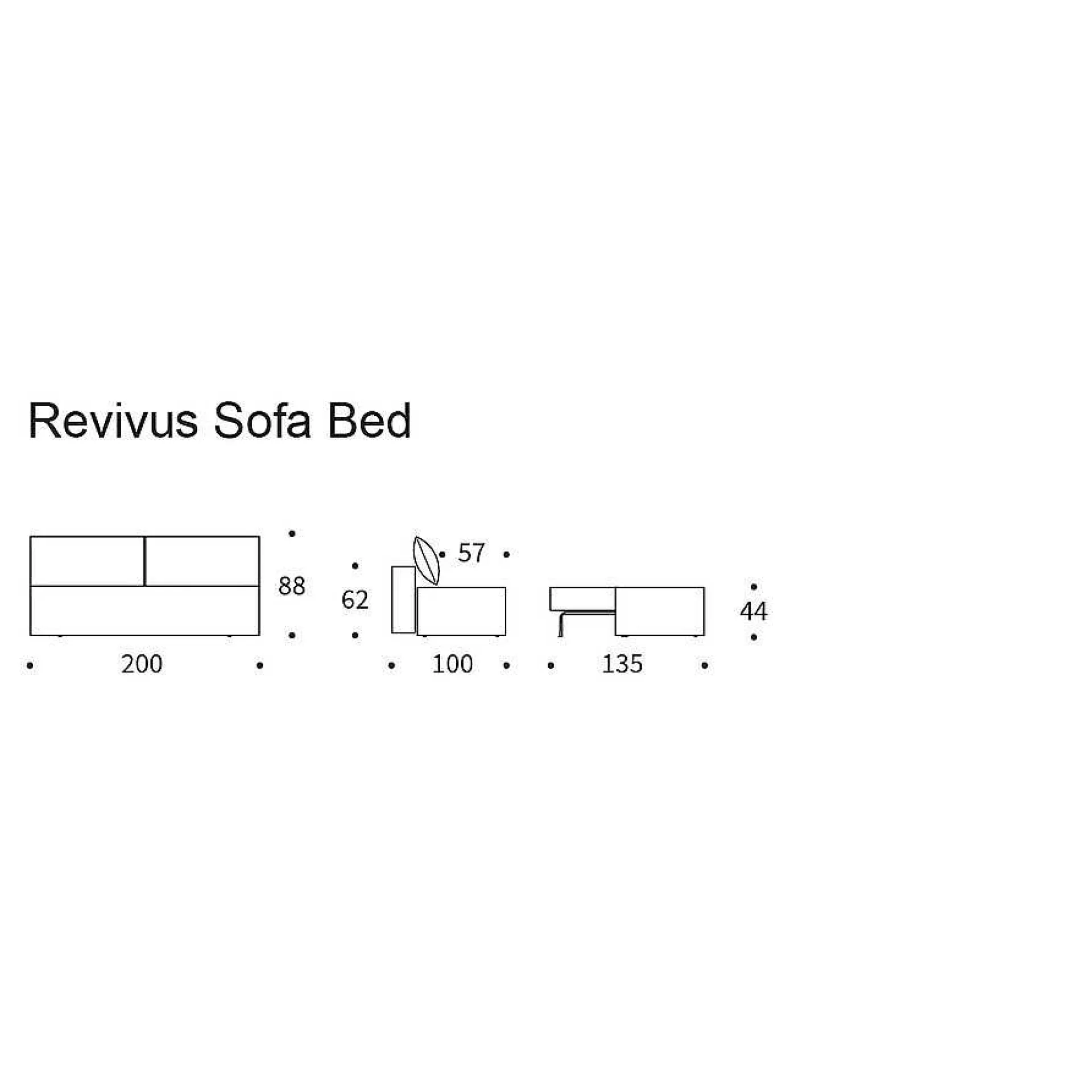 Innovation Living Sofa Beds*Revivus | Sofa Bed | 573 | 135-200