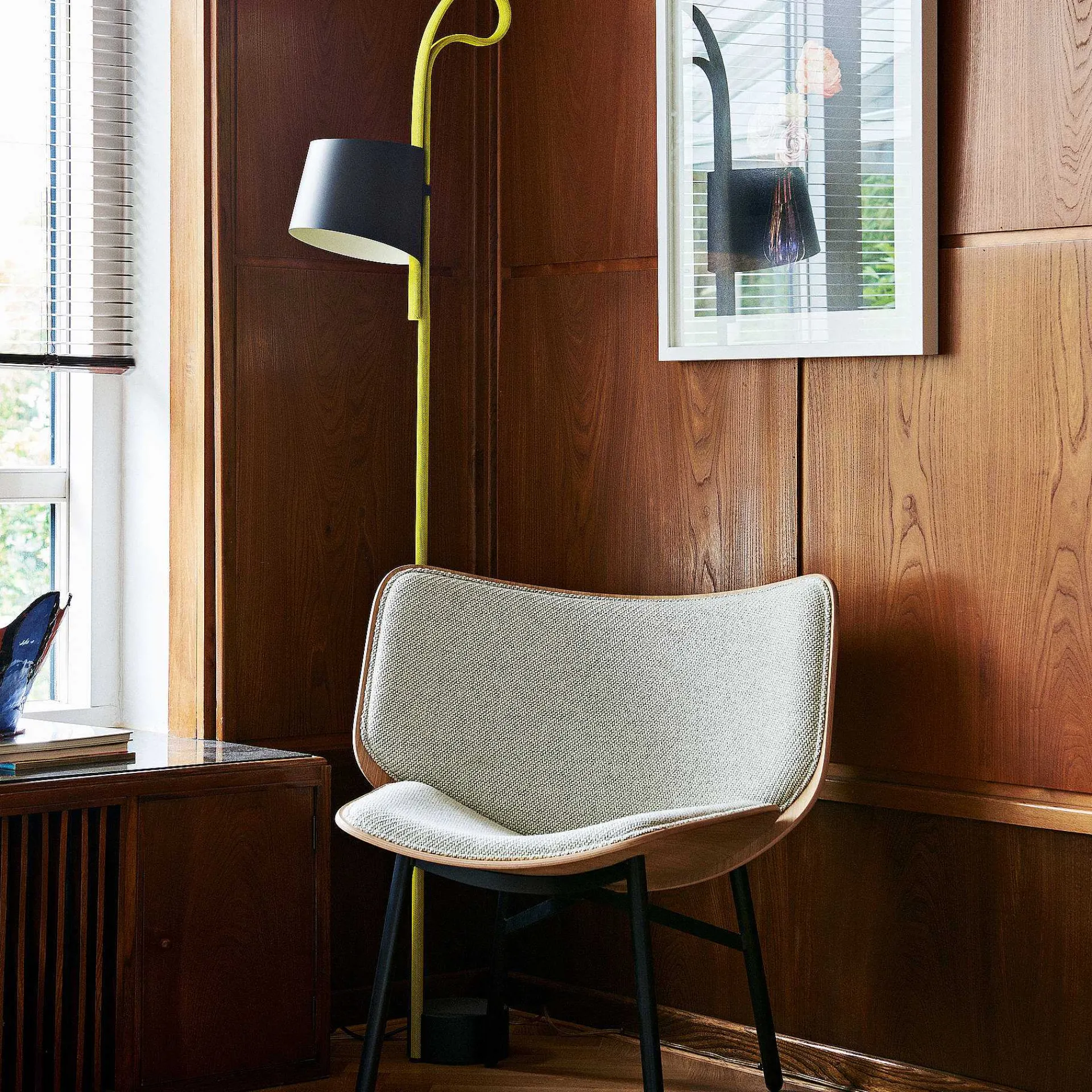 HAY Pendant Lights*Rope Trick | Floor Lamp | Led / Black-Yellow