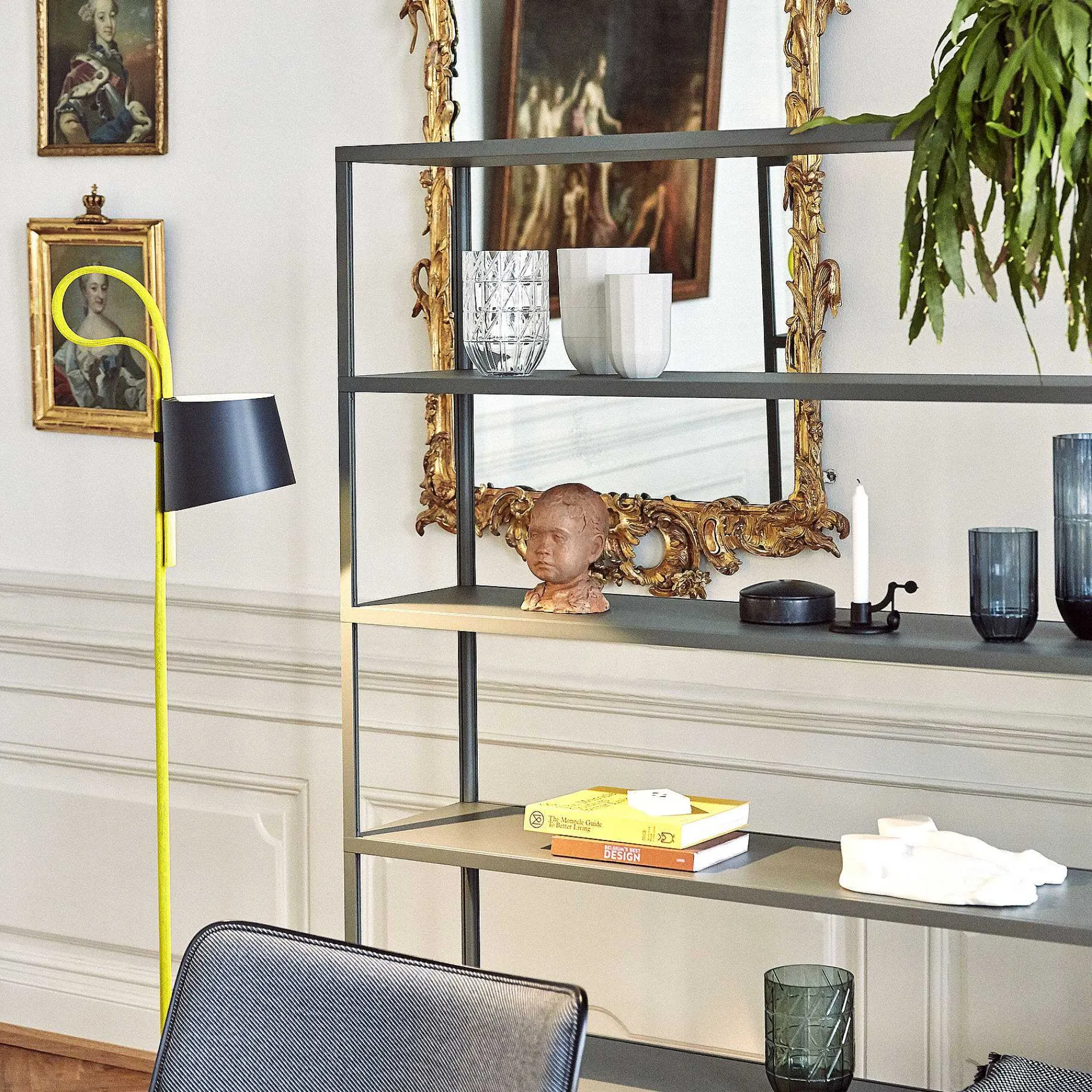 HAY Pendant Lights*Rope Trick | Floor Lamp | Led / Black-Yellow