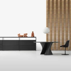 MDF Italia Dining Tables*S Table | Reconstructed Marble Black Ebony