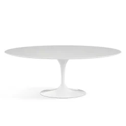 Knoll Dining Tables*Saarinen Tulip Table | Dining Oval Table | White Laminate