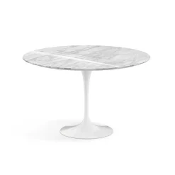 Knoll Dining Tables*Saarinen Tulip Table | Round Table | Statuarietto Marble Shiny Finish