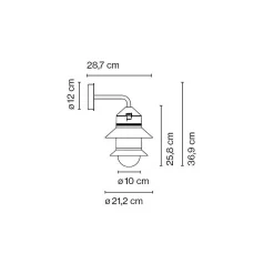Marset Outdoor Wall Lamps*Santorini A Fixed Stem | Outdoor Wall Lamp | White