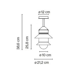 Marset Outdoor Ceiling Lights*Santorini C | Outdoor Ceiling Lamp | Grey