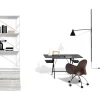 DePadova Desks And Office Tables*Scrittarello | Desk - Charcoal Stained Beech