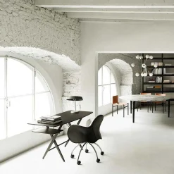 DePadova Desks And Office Tables*Scrittarello | Desk - Charcoal Stained Beech