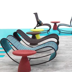 Moroso Outdoor Chairs*Shitake Stool | Orient Red