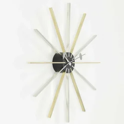 Vitra Clocks*Star Clock | Chrome/Brass