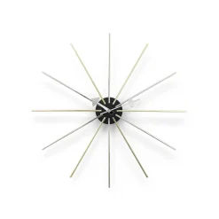 Vitra Clocks*Star Clock | Chrome/Brass