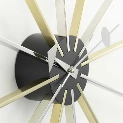 Vitra Clocks*Star Clock | Chrome/Brass