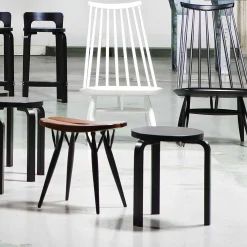 Artek Stools*Stool 60 | Black Birch