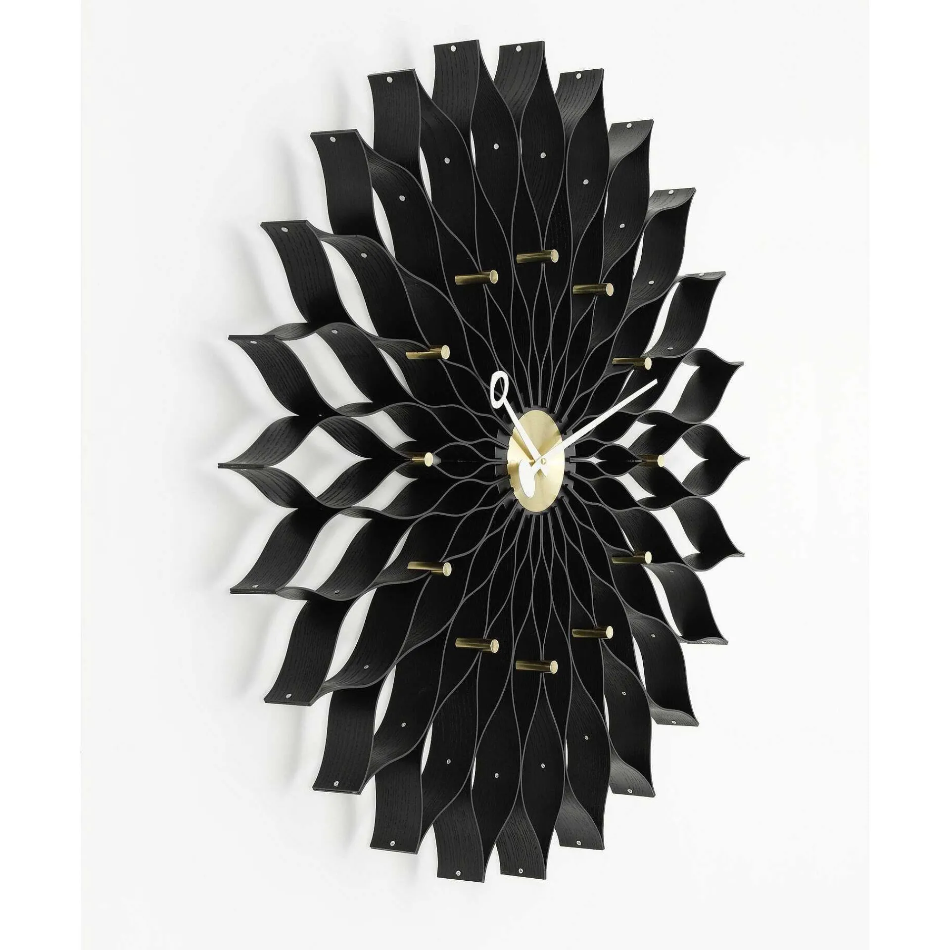 Vitra Clocks*Sunflower Clock | Ash / Brass
