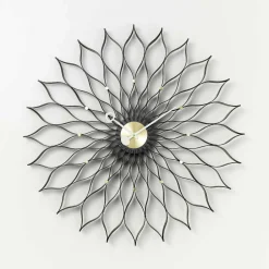 Vitra Clocks*Sunflower Clock | Ash / Brass